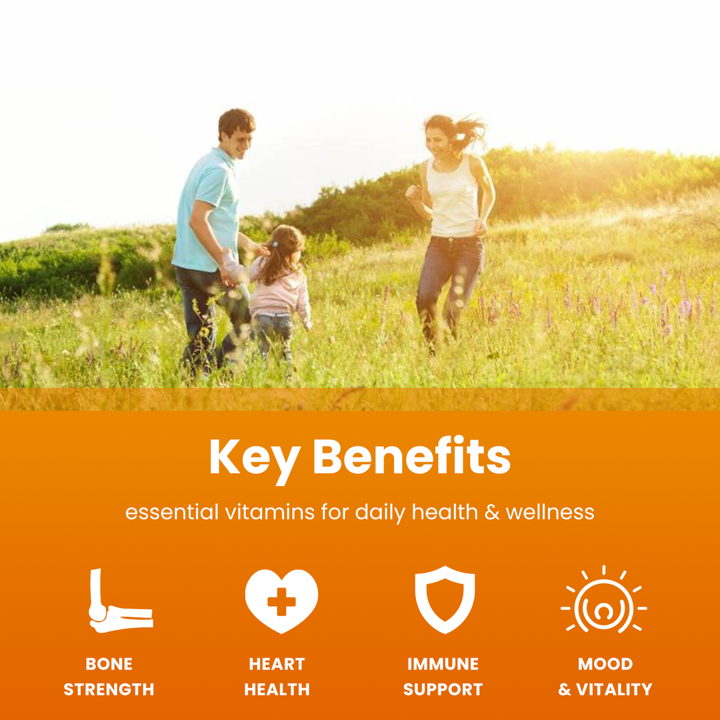 Vitamin D3 + K2 | Supplement For Heart & Bone Health